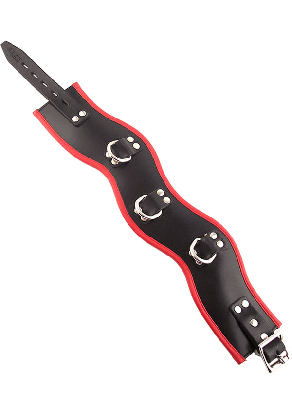 Rouge Posture Collar 3 Ring Black And Red