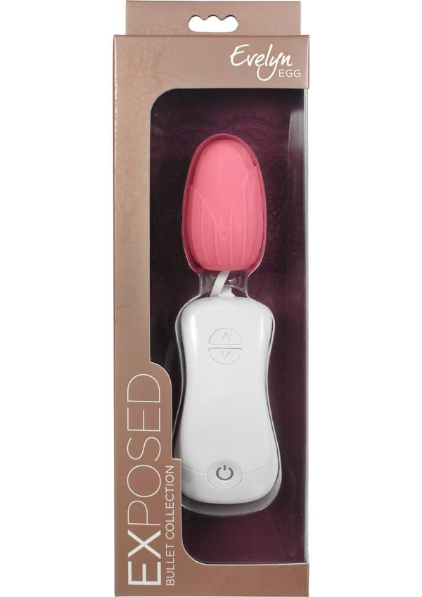 Exposed Evelyn Egg With Remote Control - Dusty Rose