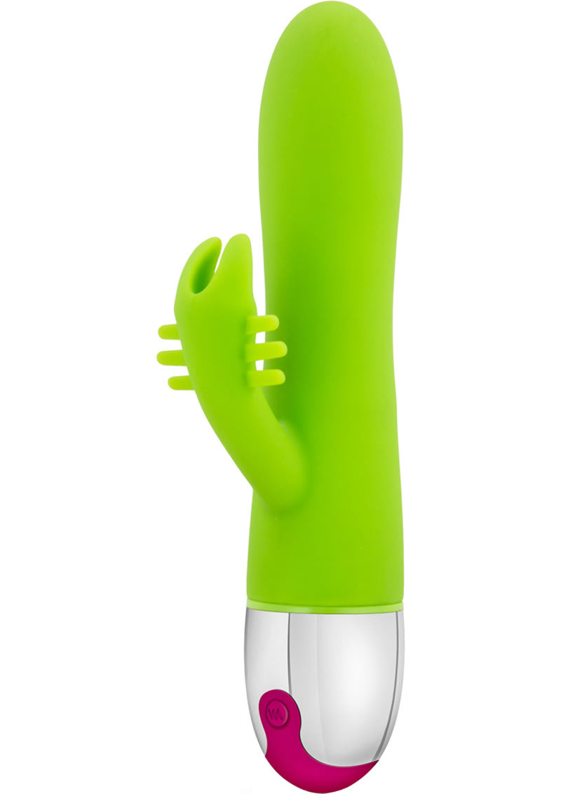 Aria Brilliant Silicone Vibrator- Lime