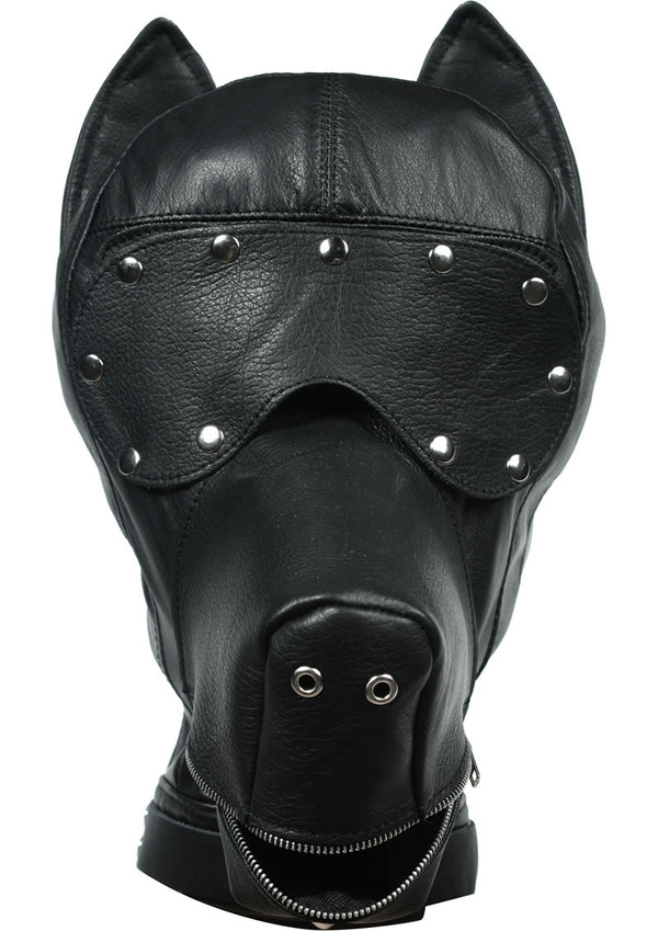 Strict Leather Ultimate Leather Dog Hood - Black