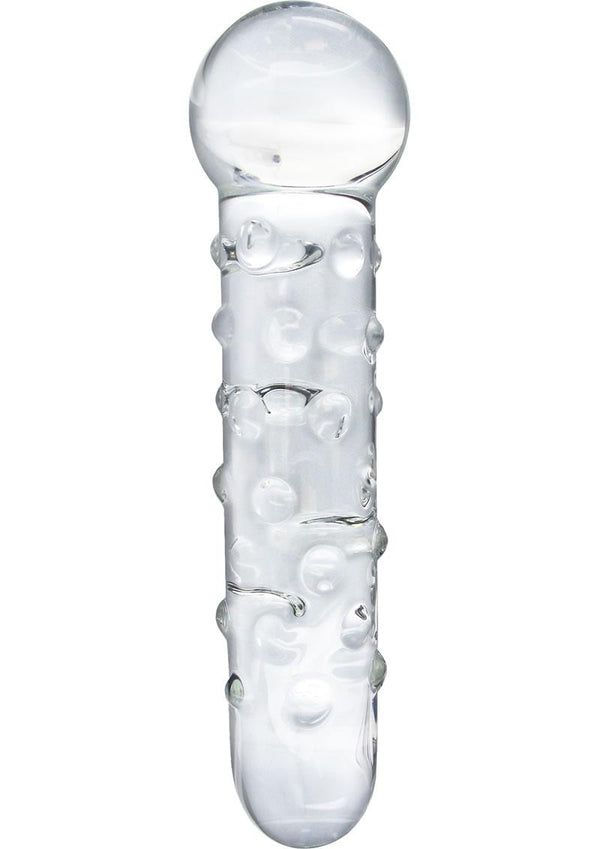 Master Series The Ram Xl Textured Glass Dildo Clear 12 Inch
