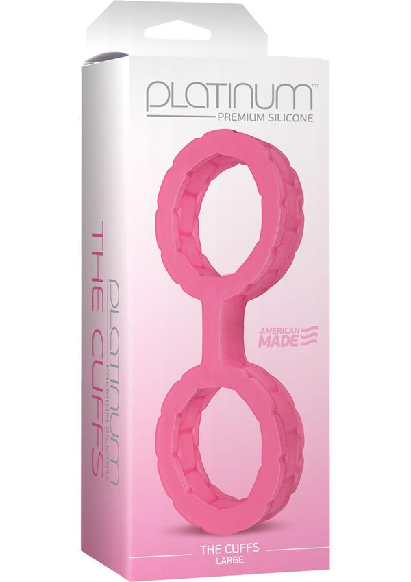 Platinum Premium Silicone The Cuffs - Large - Pink