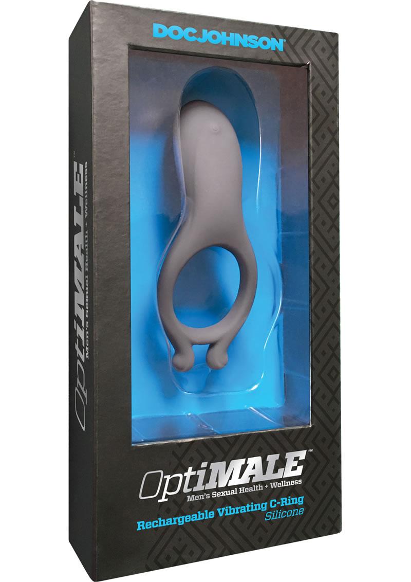 Optimale Rechargeable Silicone Vibrating C-Ring - Slate