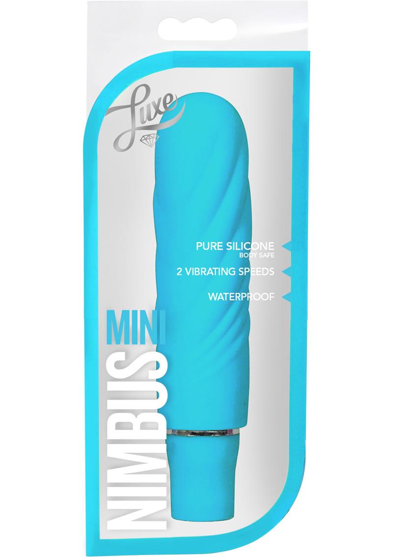 Luxe Nimbus SiliconeMini Vibrator - Aqua