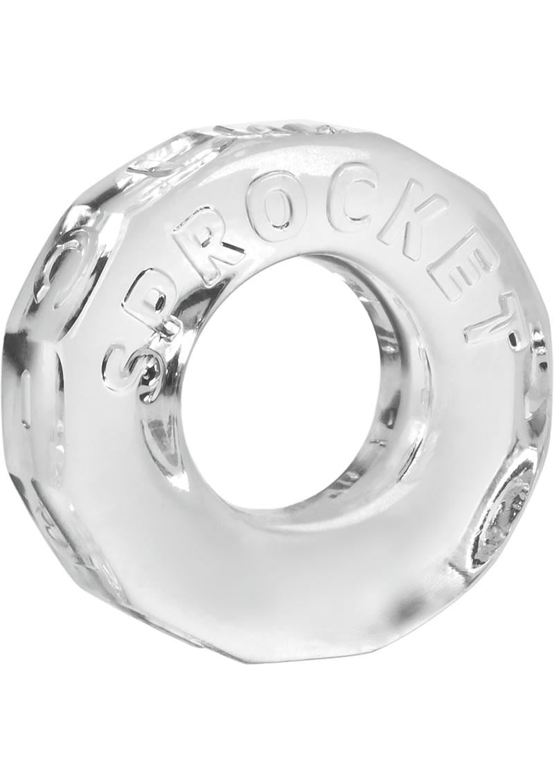 Oxballs Atomic Jock Sprocket Super Stretchy Cock Ring 2.8In - Clear