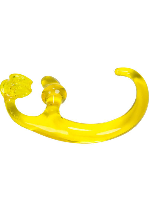 Oxballs Alien Pup-Tail Butt Plug And Cock Sling - Yellow