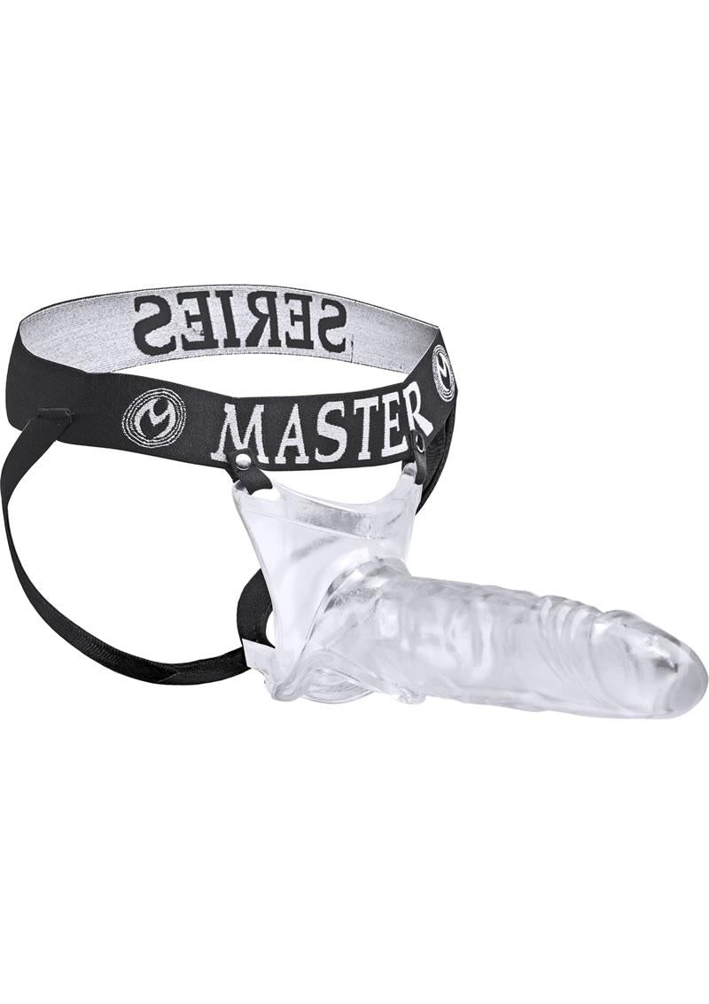 Master Series Grand Mambe Jock Style Cock Sheath Extra Large Clear 8.5 Inch