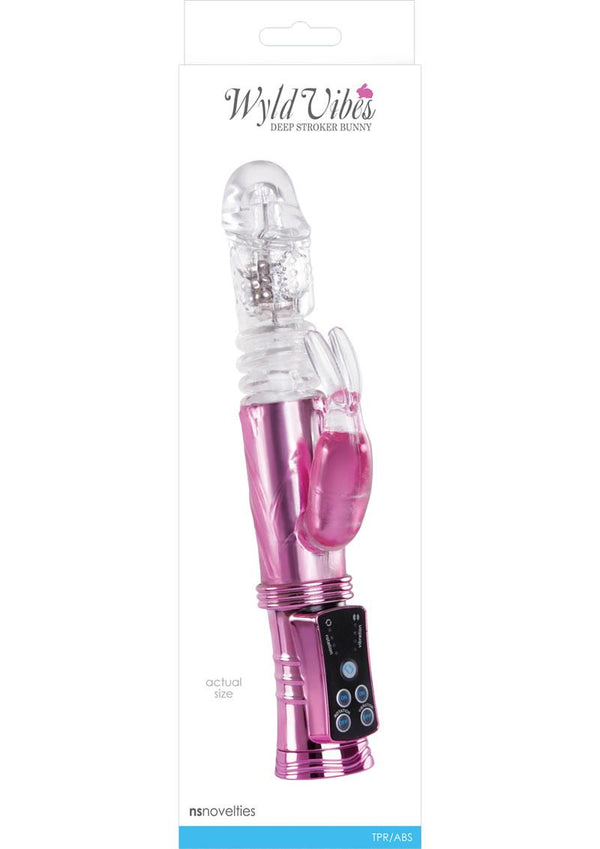 Wyld Vibes Deep Stroker Bunny Clear & Pink