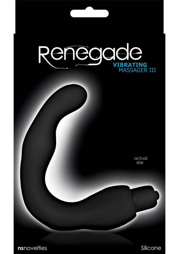 Renegade Vibrating Massager III Silicone - Black