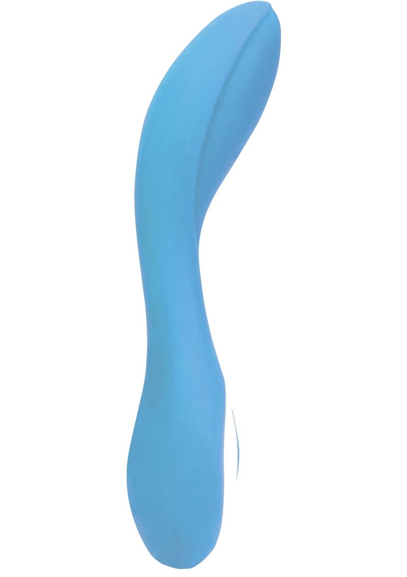 Wonderlust Serenity Rechargeable Silicone Vibrator - Blue