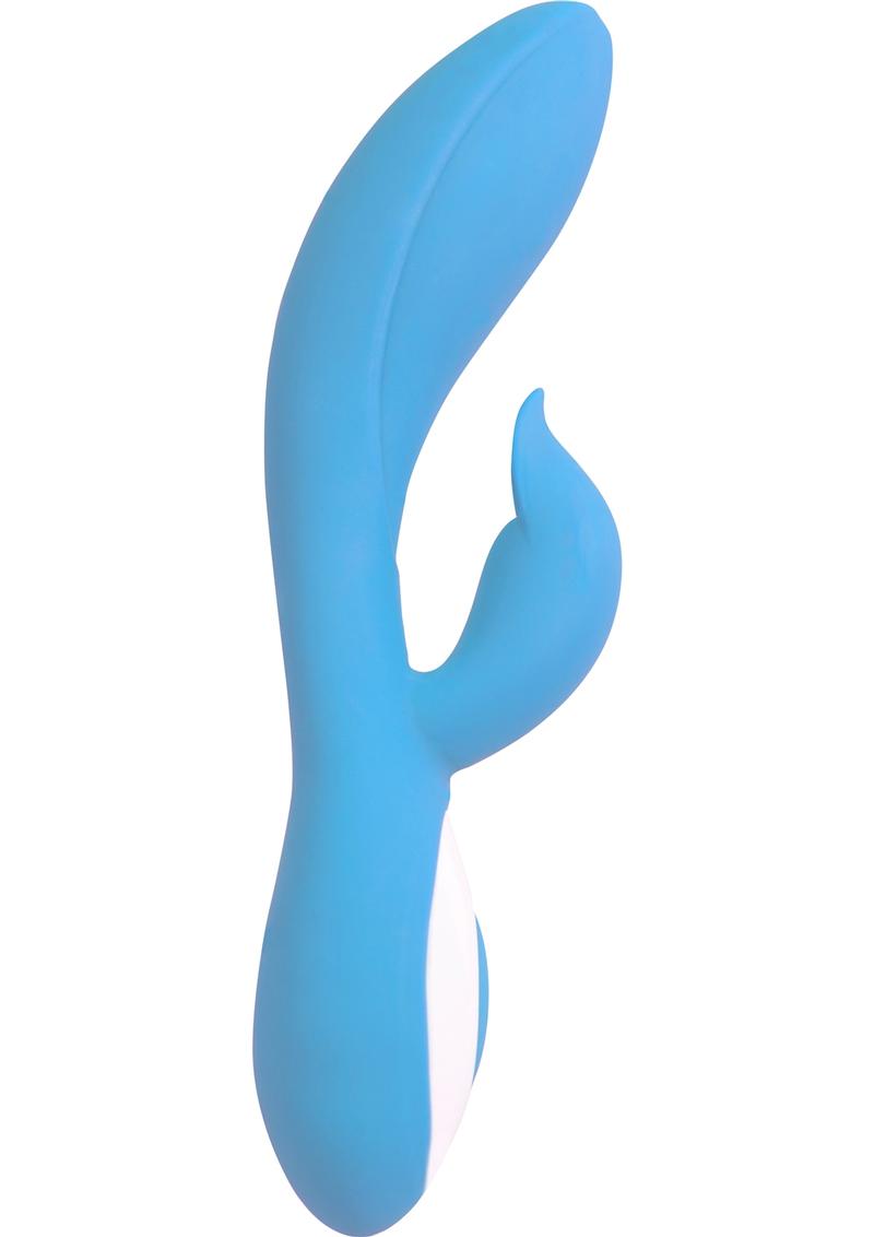 Wonderlust Harmony Rechargeable Silicone Vibrator - Blue