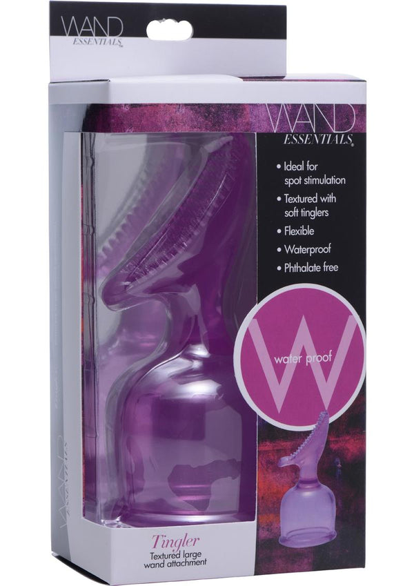 Wand Essentials Tingler Textured Large Wand Attachment - Purple
