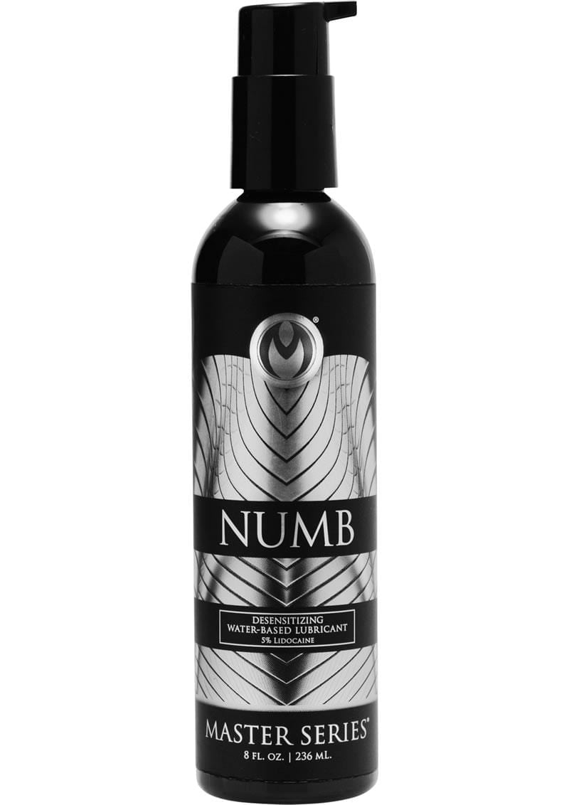 Master Series Numb Desensitize Water Base Lube 8 Ounce