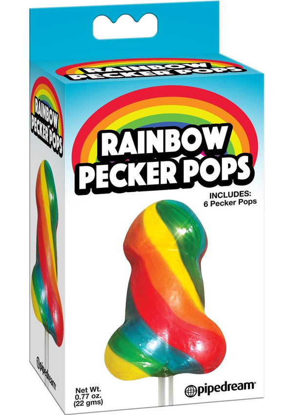 Rainbow Pecker Pops - 6ct