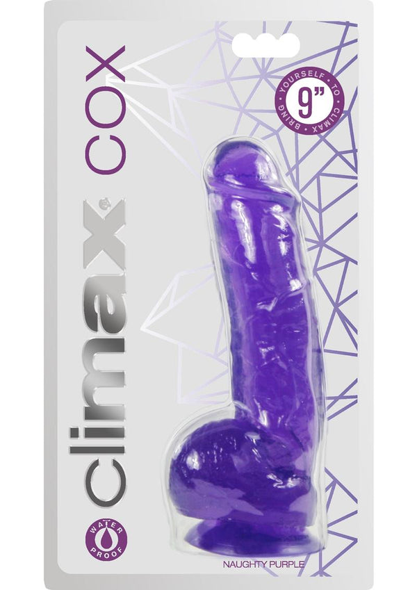 Climax Cos Colossal Cock Waterproof Purple 9 Inch
