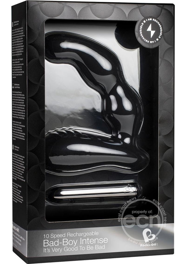 Bad Boy Intense 10 Speed Rechargeable Silicone Waterproof Black