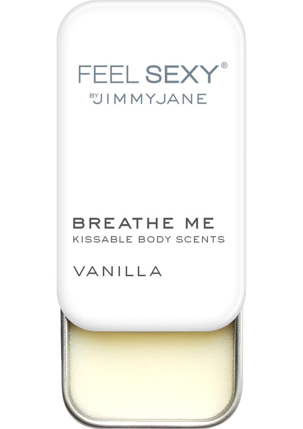 Jimmyjane Feel Sexy Breathe Me Kissable Body Scents Vanilla .28 Ounce Tin