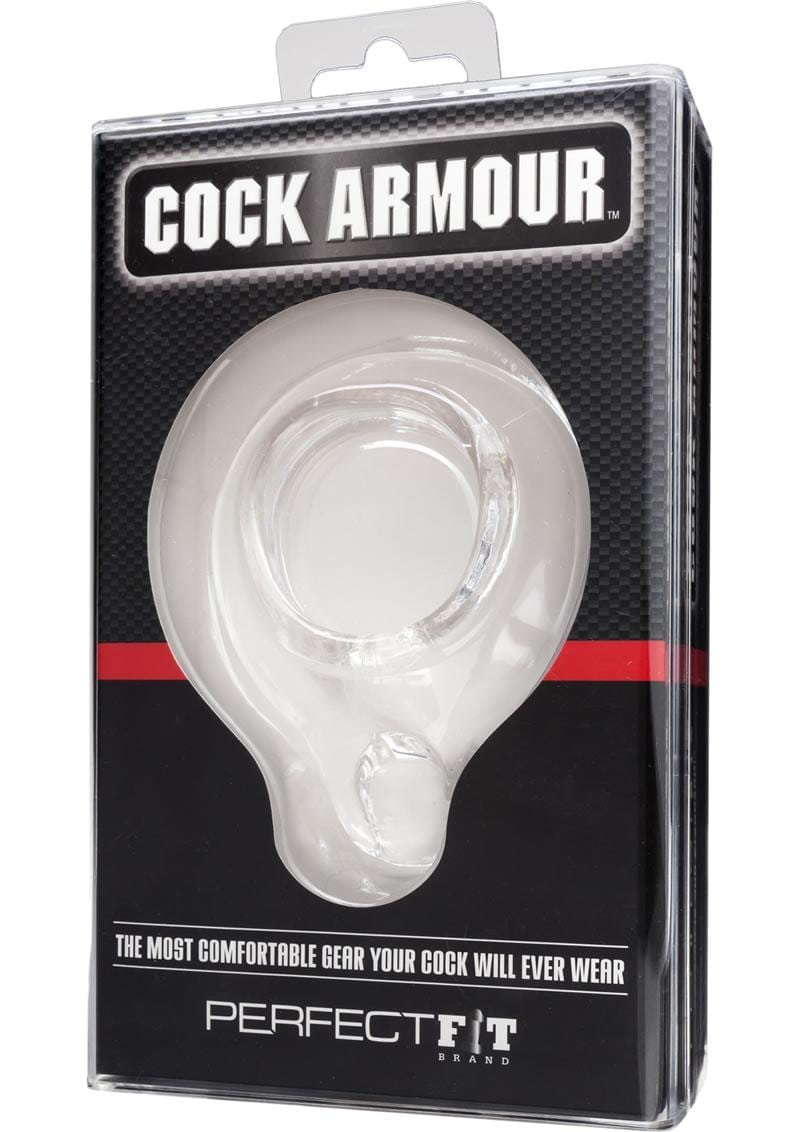 Perfect Fit Cock Armour Large Cock Ring - Clear