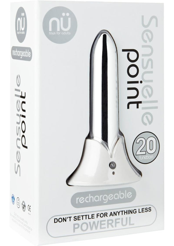 Point 20 Function Rechargeable Vibe Silver