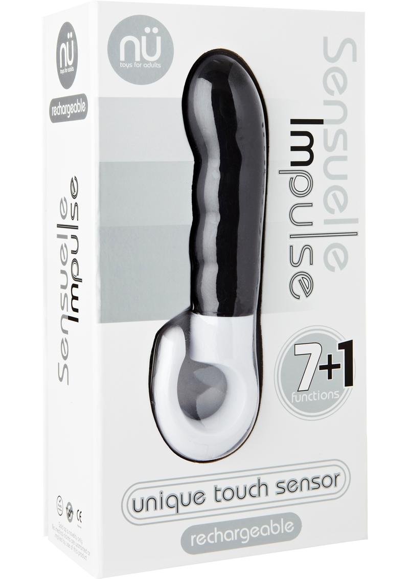 Impulse 7 Function Rechargeable Touch Sensor Silicone Vibe Black