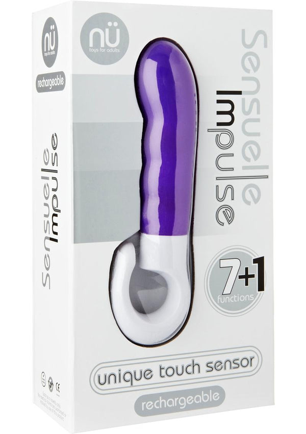 Impulse 7 Function Rechargeable Touch Sensor Silicone Vibe Purple