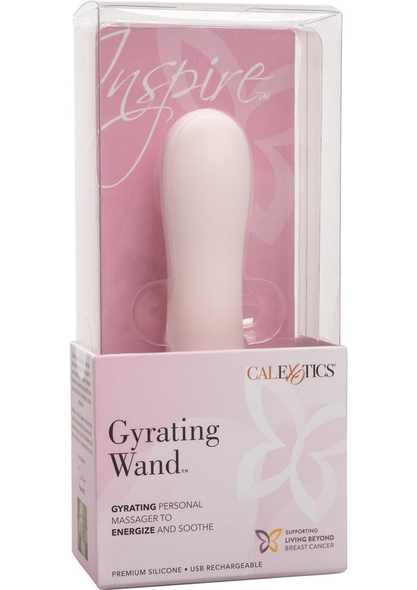 Inspire Gyrating Wand Silicone Usb Rechargeable Vibe Waterproof Pink