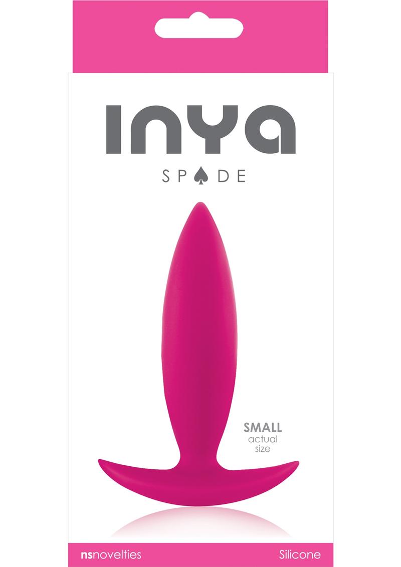 Inya Spade Small Silicone Anal Plug - Pink