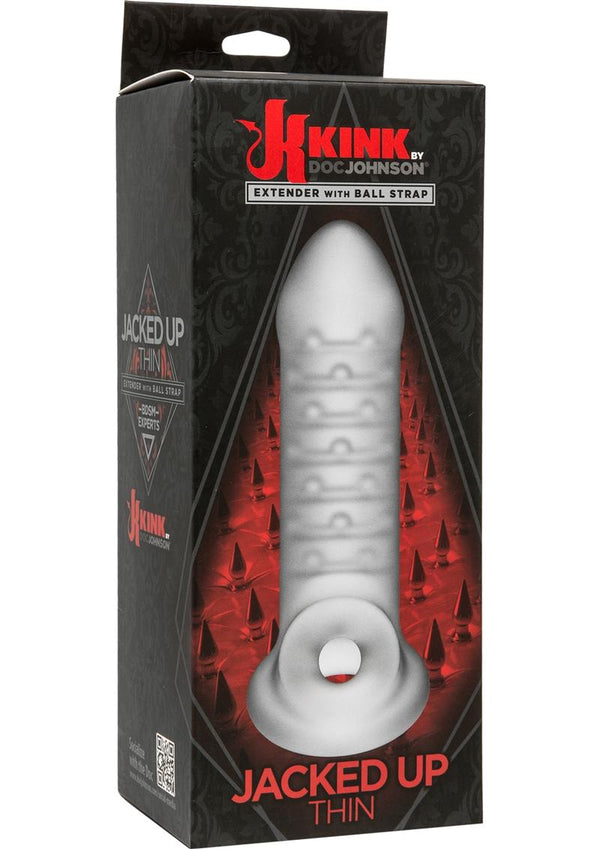 Kink Jacked Up Thin Extender With Ball Strap Sheer 6 Inch