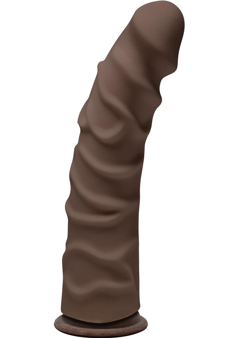 The D Ragin D Ultraskyn Dildo 8in - Chocolate