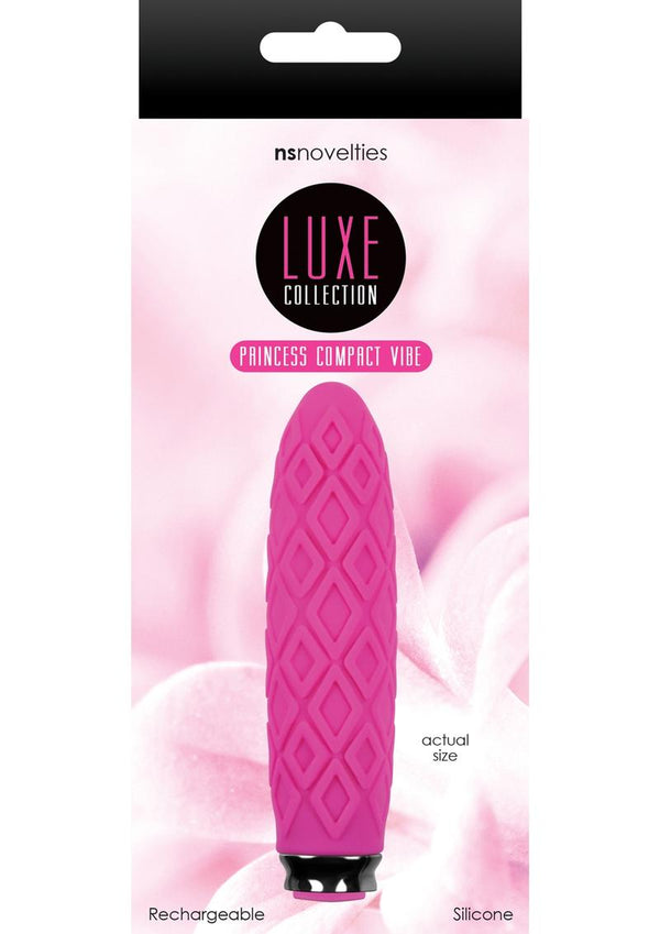 Luxe Collection Princess Compact Vibe Silicone Rechargeable Vibrator - Pink