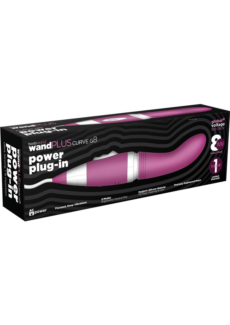 Bodywand Wand Plus Curve G8 Power Plug-In Vibe Silicone Purple
