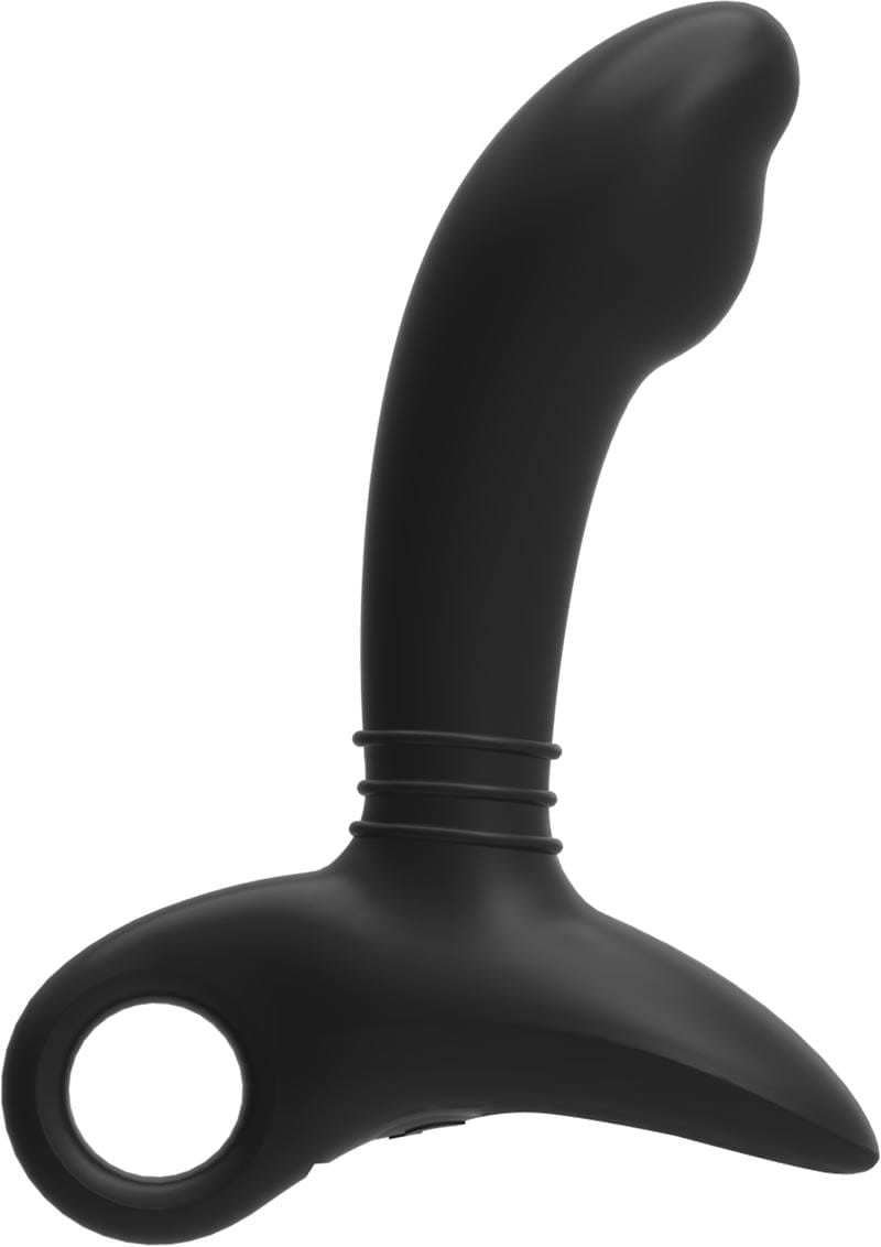 Nexus Sparta Rechargeable Silicone Stroking Prostate Massager - Black