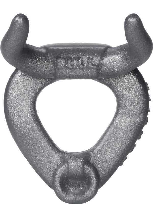 Oxballs Bull Silicone Cock Ring - Silver