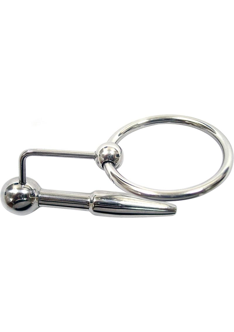 Rouge Urethral Probe & Cock Ring Stainless Steel