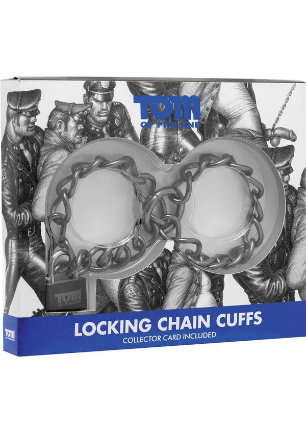 Tom Of Findland Locking Chain Cuffs Metal