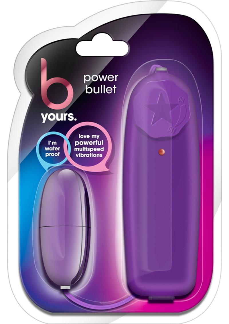 B Yours Power Bullet With Remote Control - Purple