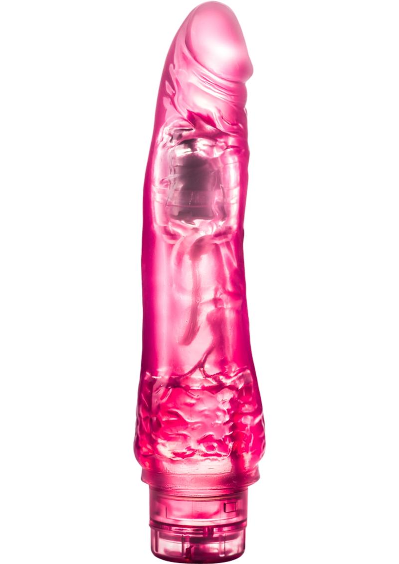 B Yours Vibe 7 Vibrating Dildo 8.5In - Pink