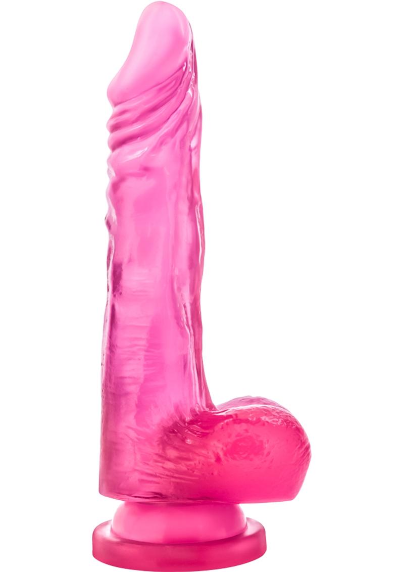 B Yours Sweet N' Hard 3 Dildo With Balls 8.5In - Pink