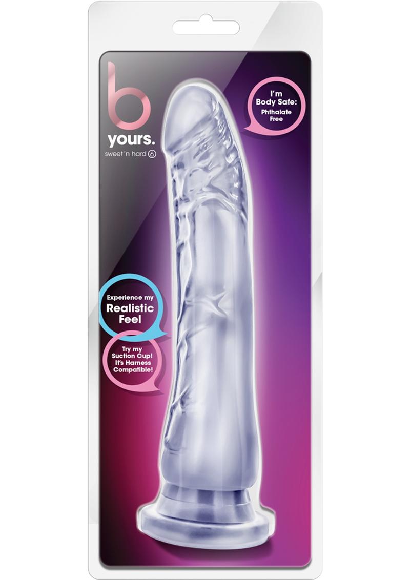 B Yours Sweet N Hard 6 Dildo 8.5In - Clear