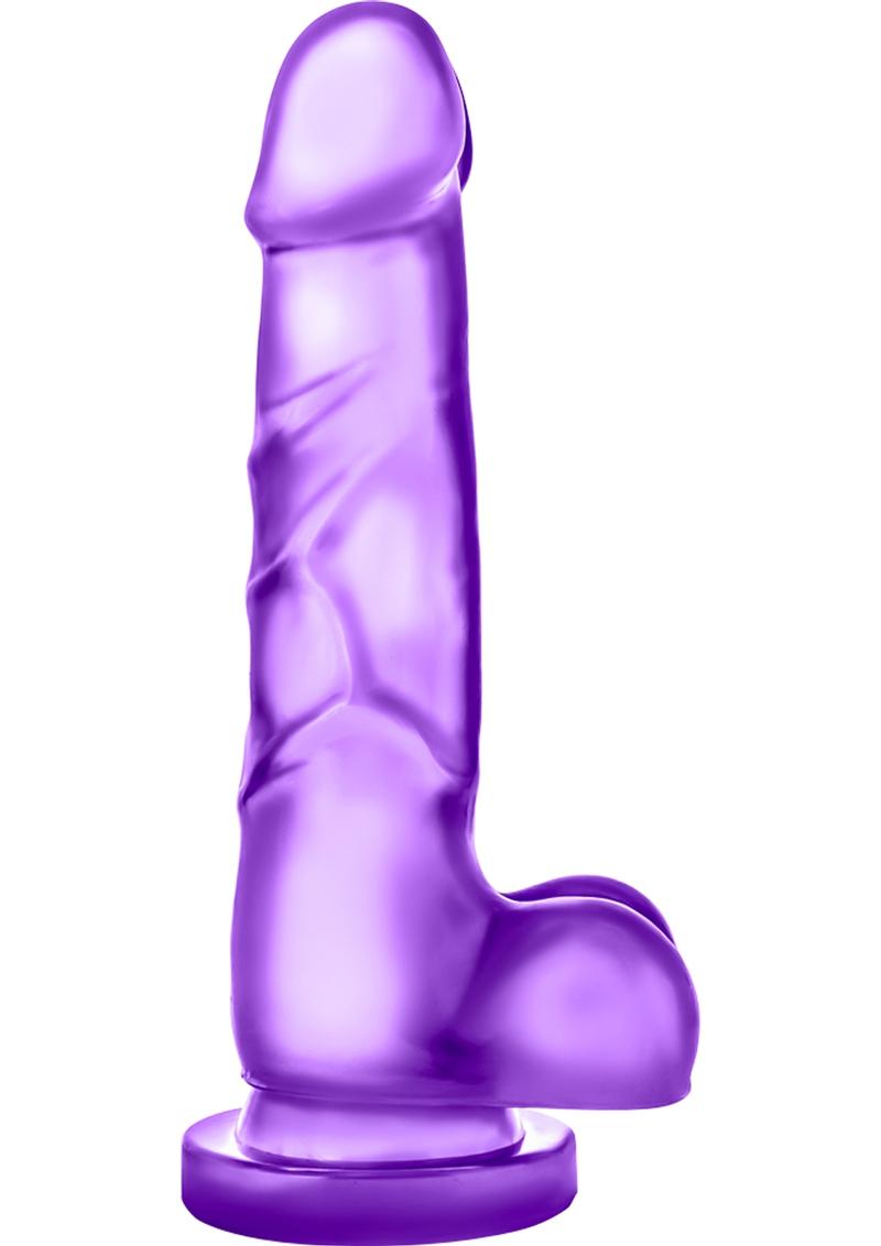 B Yours Sweet N Hard 04 Realistic Dong With Balls Purple 7.7 Inch