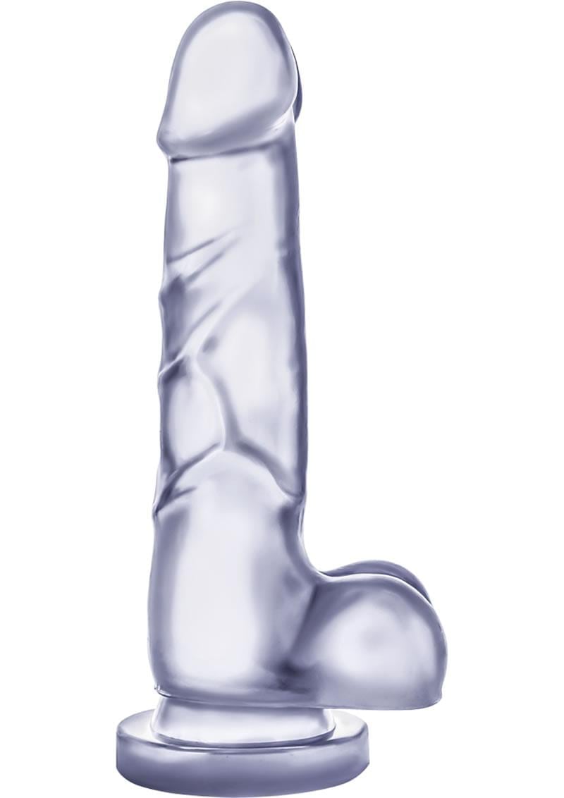 B Yours Sweet N Hard 04 Realistic Dong With Balls Clear 7.7 Inch