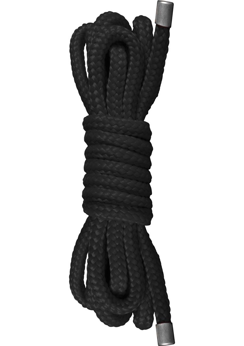 Ouch! Japanese Nylon Mini Rope 1.5 Meters/4.9 Feet - Black