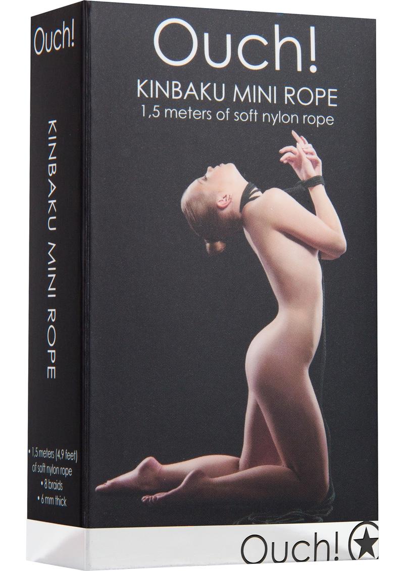 Ouch! Kinbaku Nylon Mini Rope Black 1.5 Meters