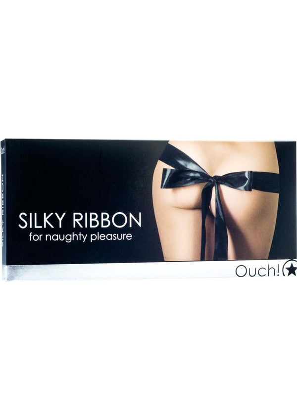 Ouch! Silky Ribbon For Naughty Pleasure- Black