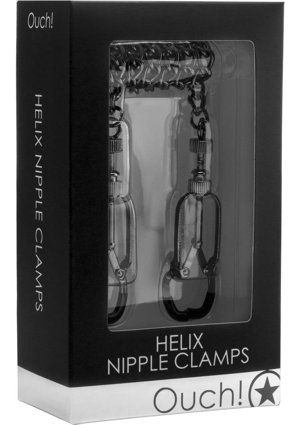 Ouch! Helix Nipple Clamps - Black