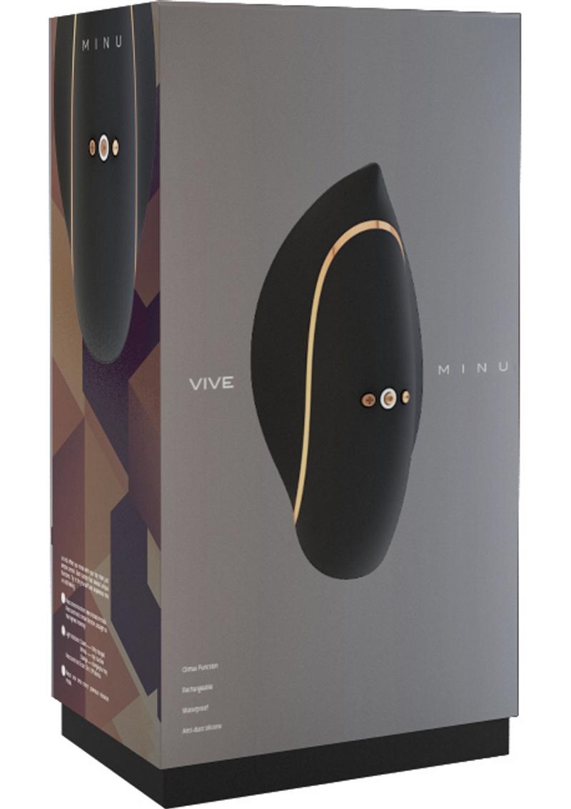 Vive Minu Silicone Usb Rechargeable Lay-On Vibrator Waterproof Black