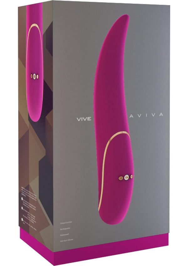 Vive Aviva Silicone Usb Rechargeable Vibrator Waterproof Pink