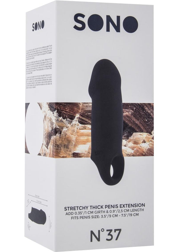 Sono No 37 Stretchy Thick Penis Extension - Black