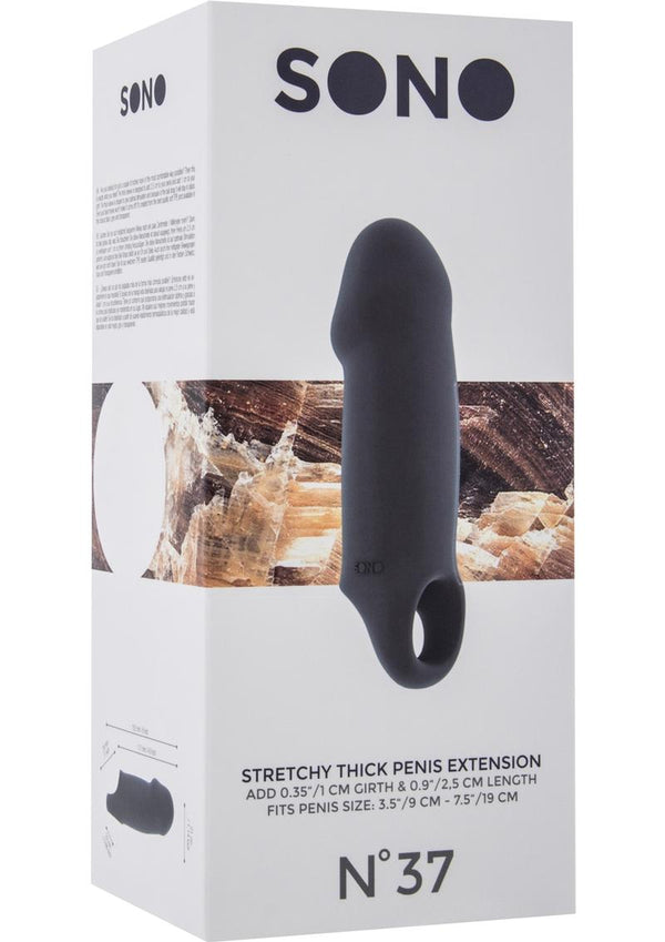 Sono No 37 Stretchy Thick Penis Extension - Grey