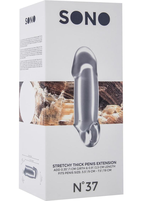 Sono No 37 Stretchy Thick Penis Extension - Clear